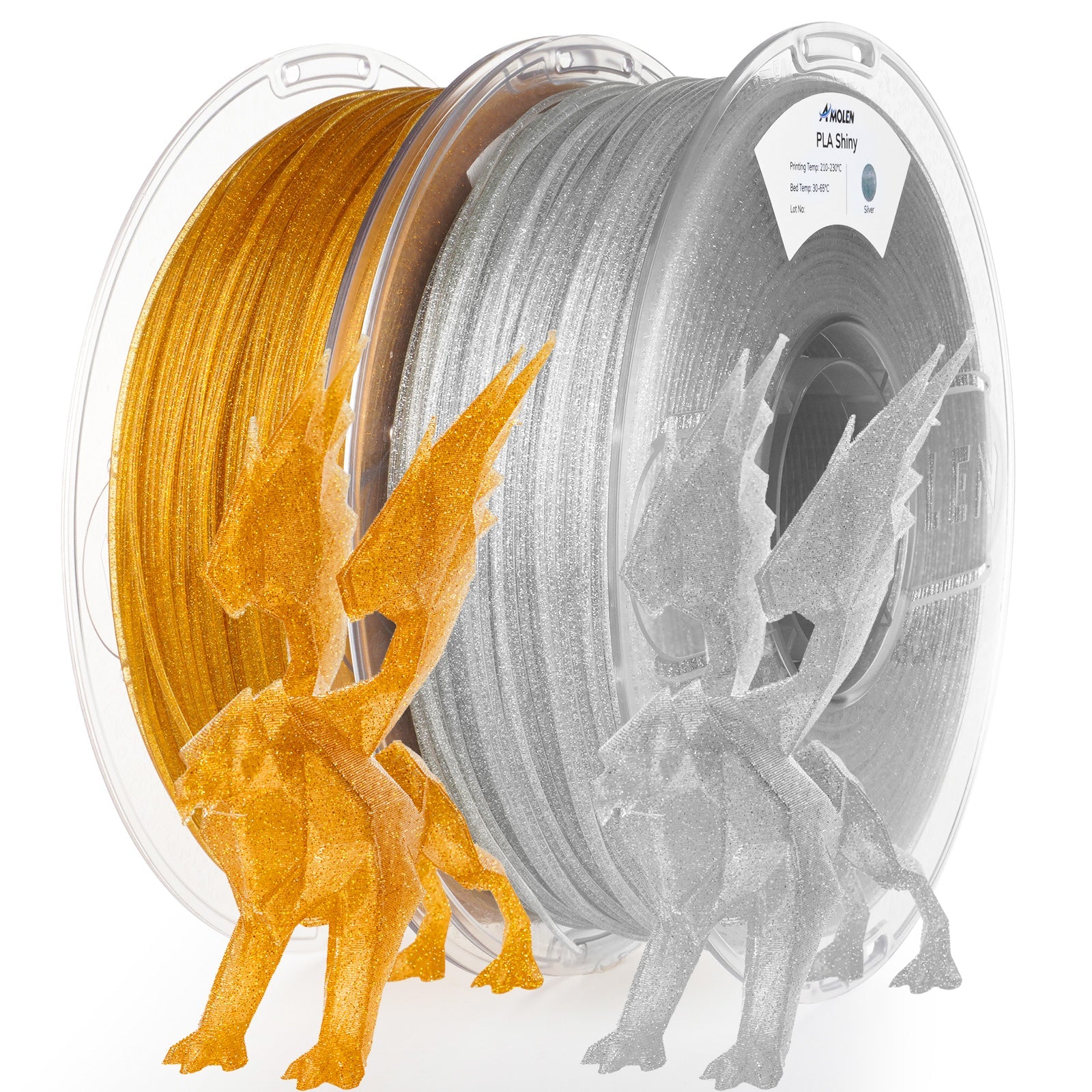 PLA Shiny Glitter Variety Pack (2x1KG) - 1.75MM